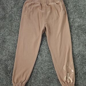 Calvin Klein Monogram Logo Joggers Tan/Beige Sold Out Style